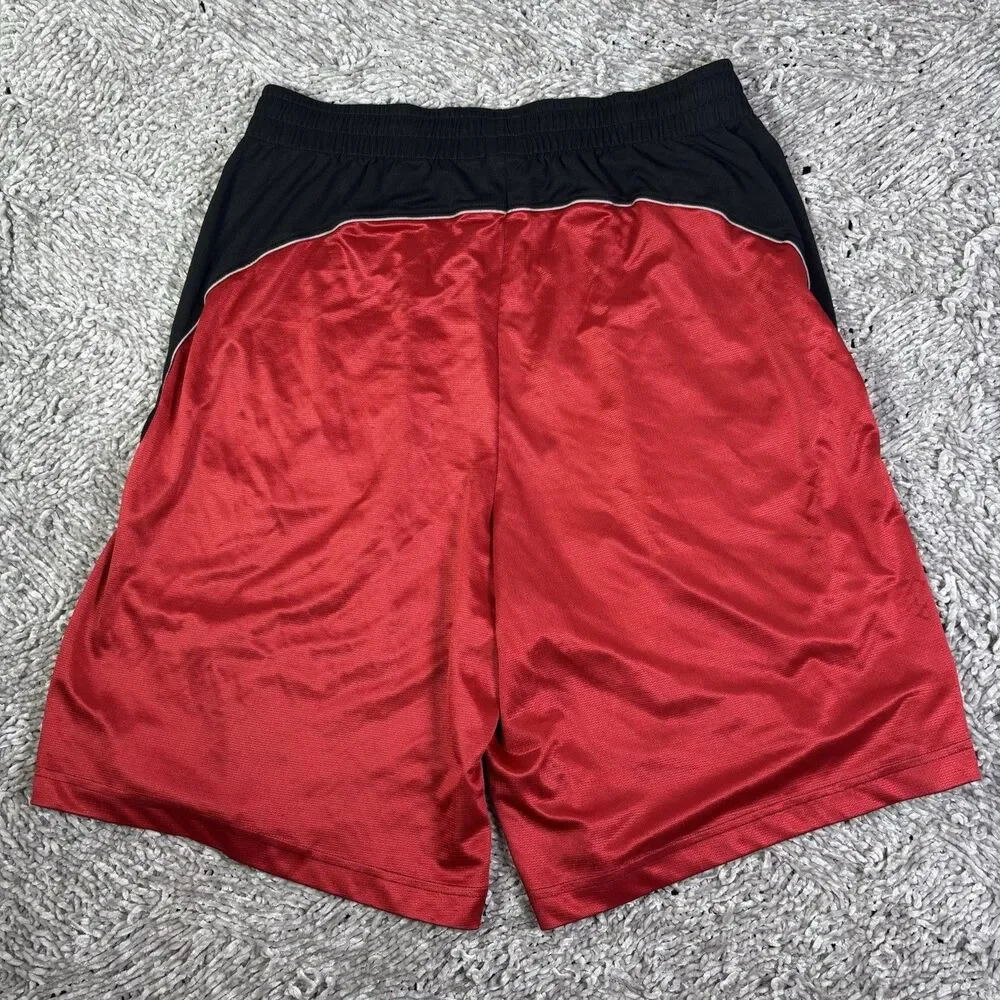 Air Jordan XIII Retro Basketball Shorts Mens XL Red Colorblock Activewear Gym